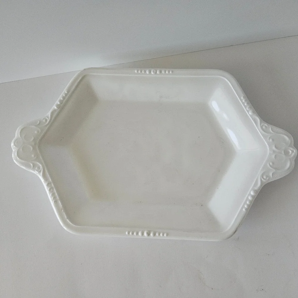 Vtg Indiana Milk Glass Tiara Cream and Sugar Set with Tray 